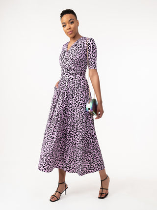 Jolie Moi Selene Printed Maxi Dress, Light Pink