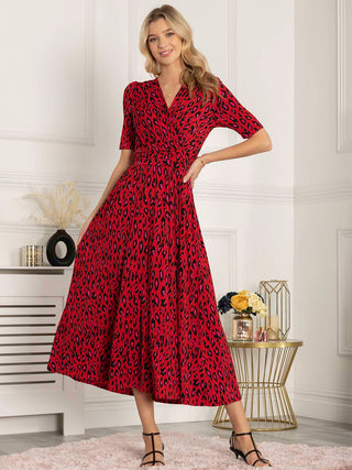 Jolie Moi Akayla Printed Jersey Maxi Dress, Red Animal – Jolie Moi Retail Jolie Moi Akayla Printed Jersey Maxi Dress, Red Animal – Jolie Moi Retail