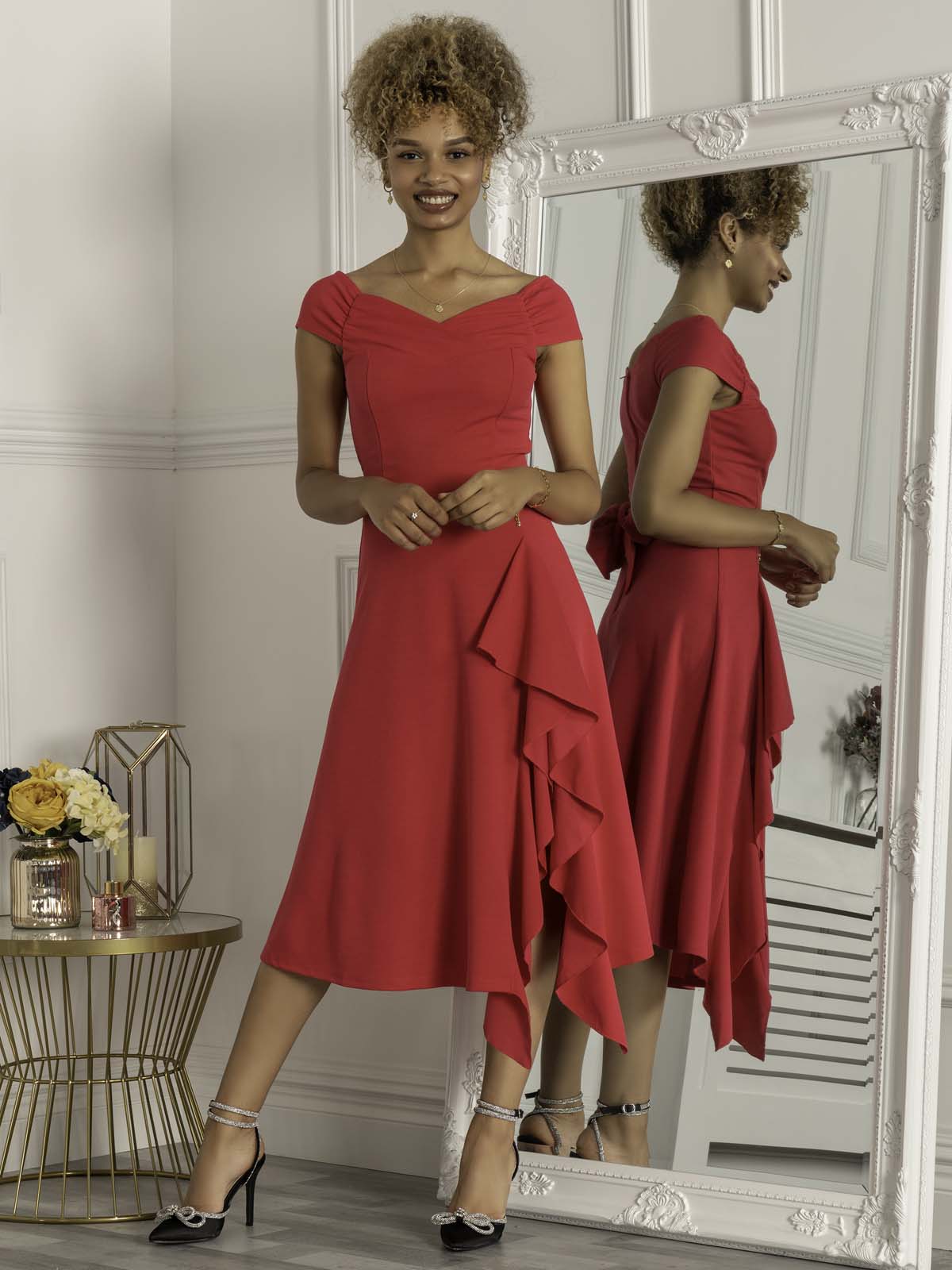 Cerise store bridesmaid dresses