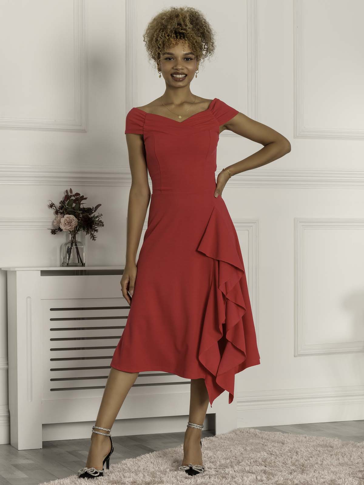 Cerise mother of the bride cheap dresses