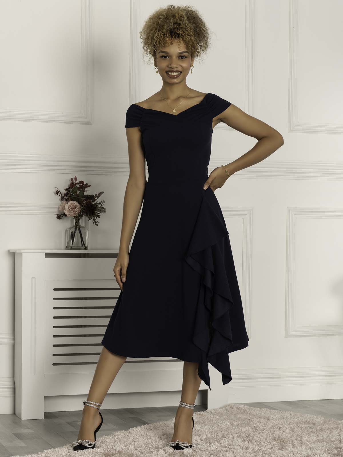 Navy dresses for weddings clearance uk