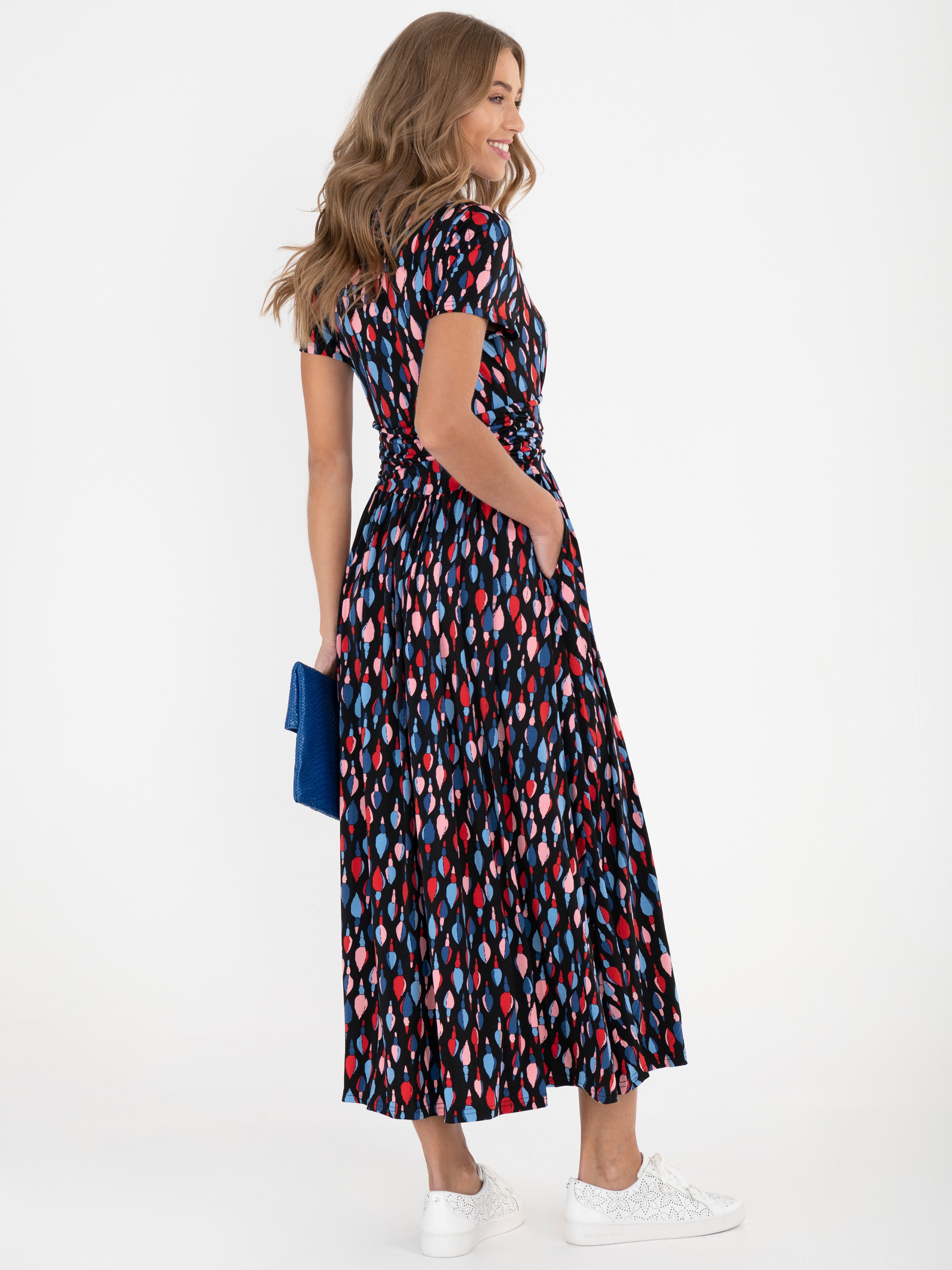 Maxi collar outlet dress