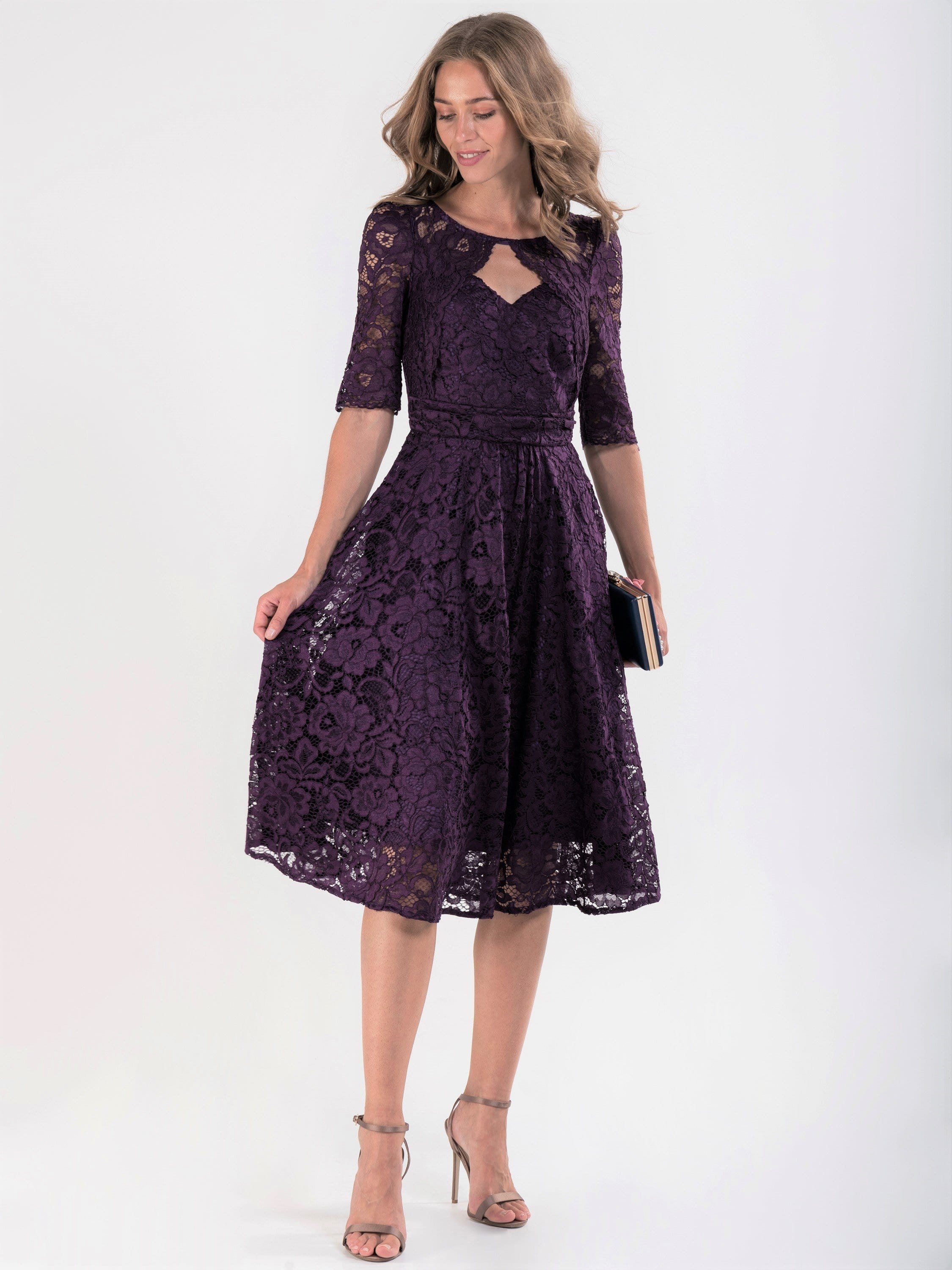 Mauve fit 2024 and flare dress