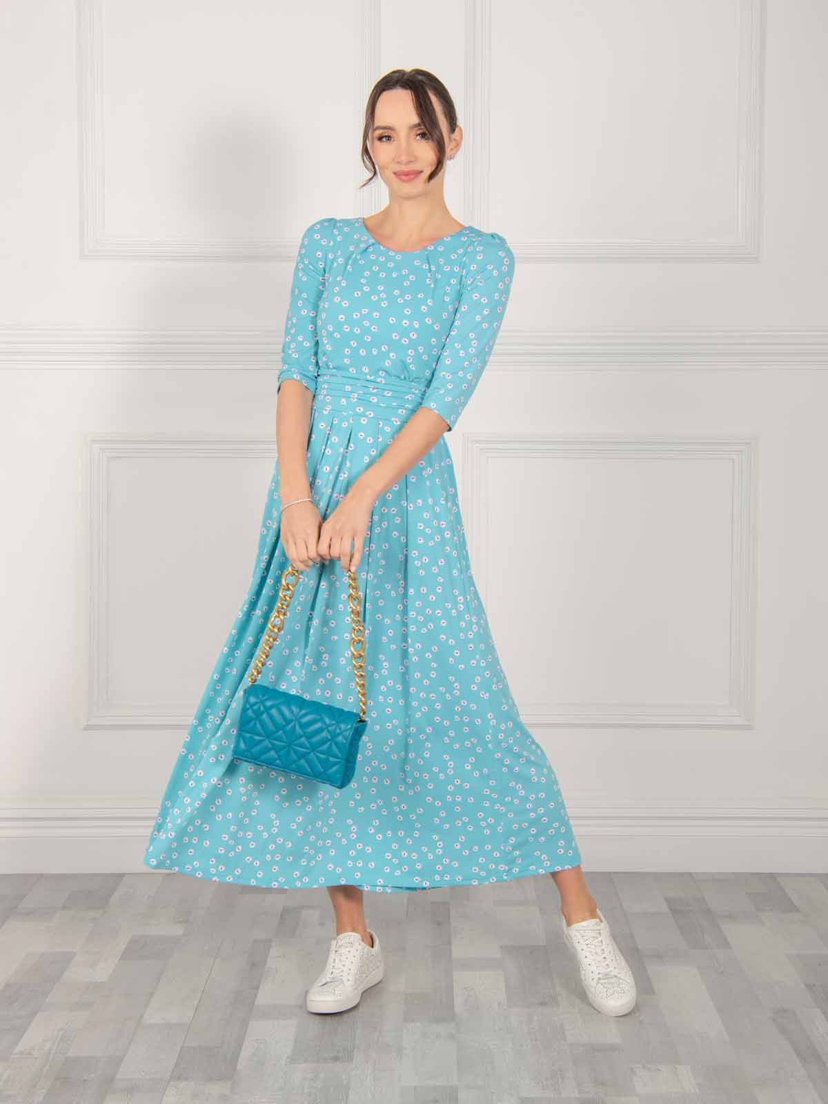 Spotty clearance green dress