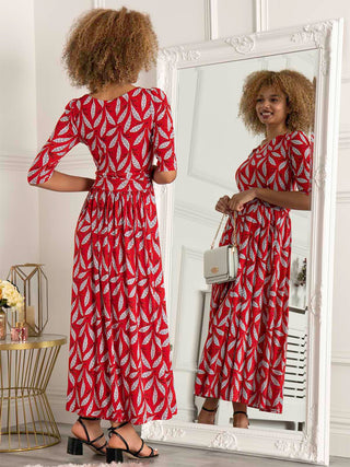 Quarter length sleeve maxi dress Clearance