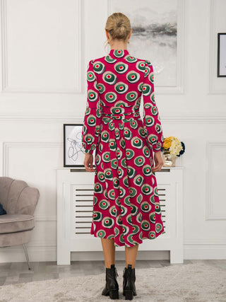 Polo Neck Long Sleeve Midi Dress, Plum – Jolie Moi Retail