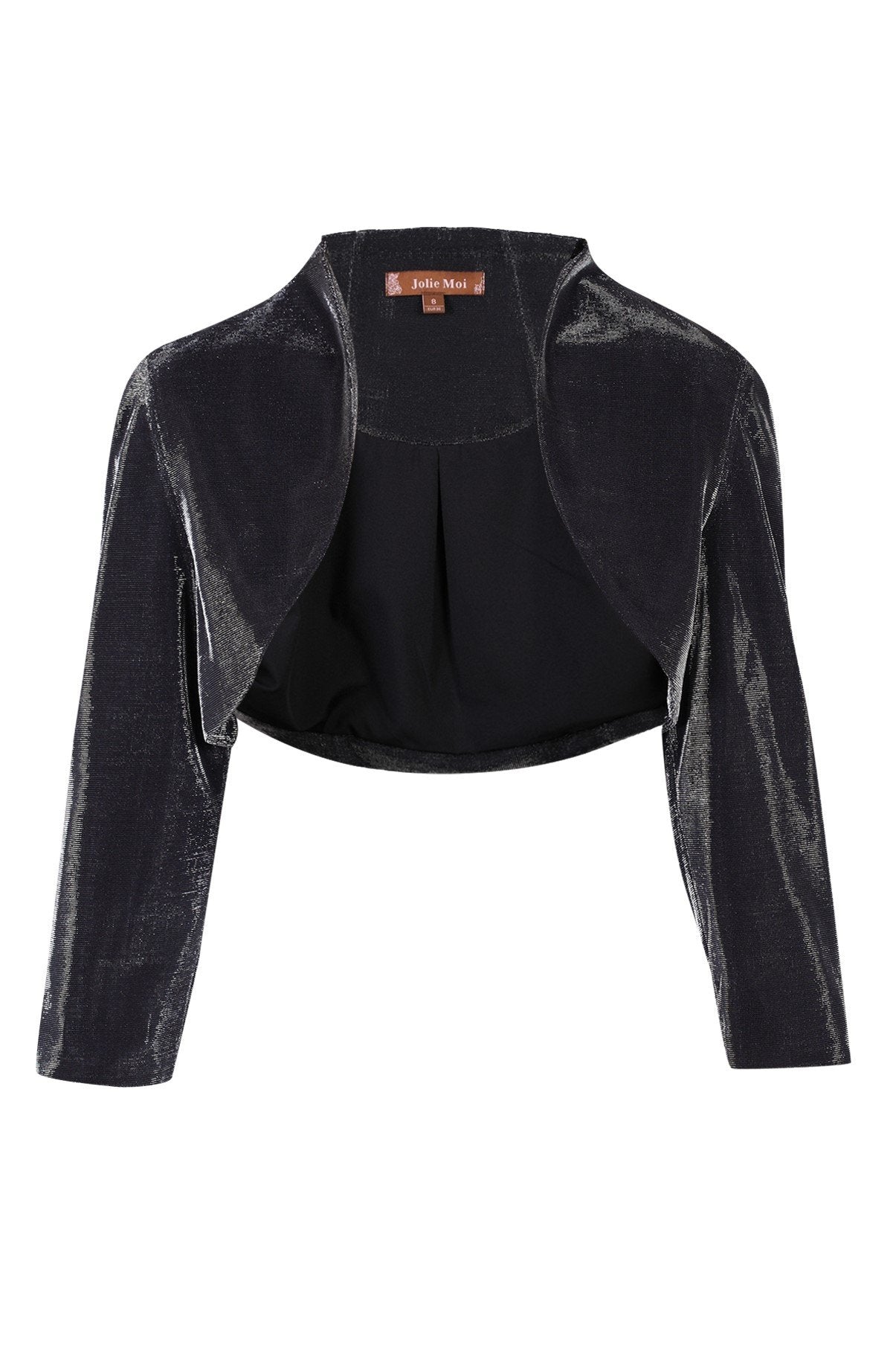 Metallic bolero clearance jacket