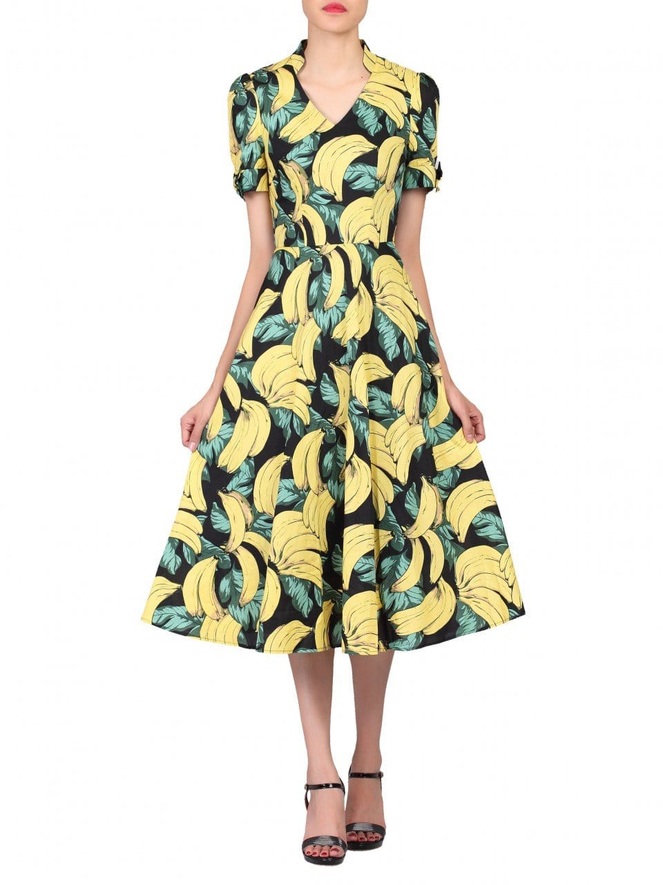 Banana Off Shoulder Midi Dress – Marissa Collections