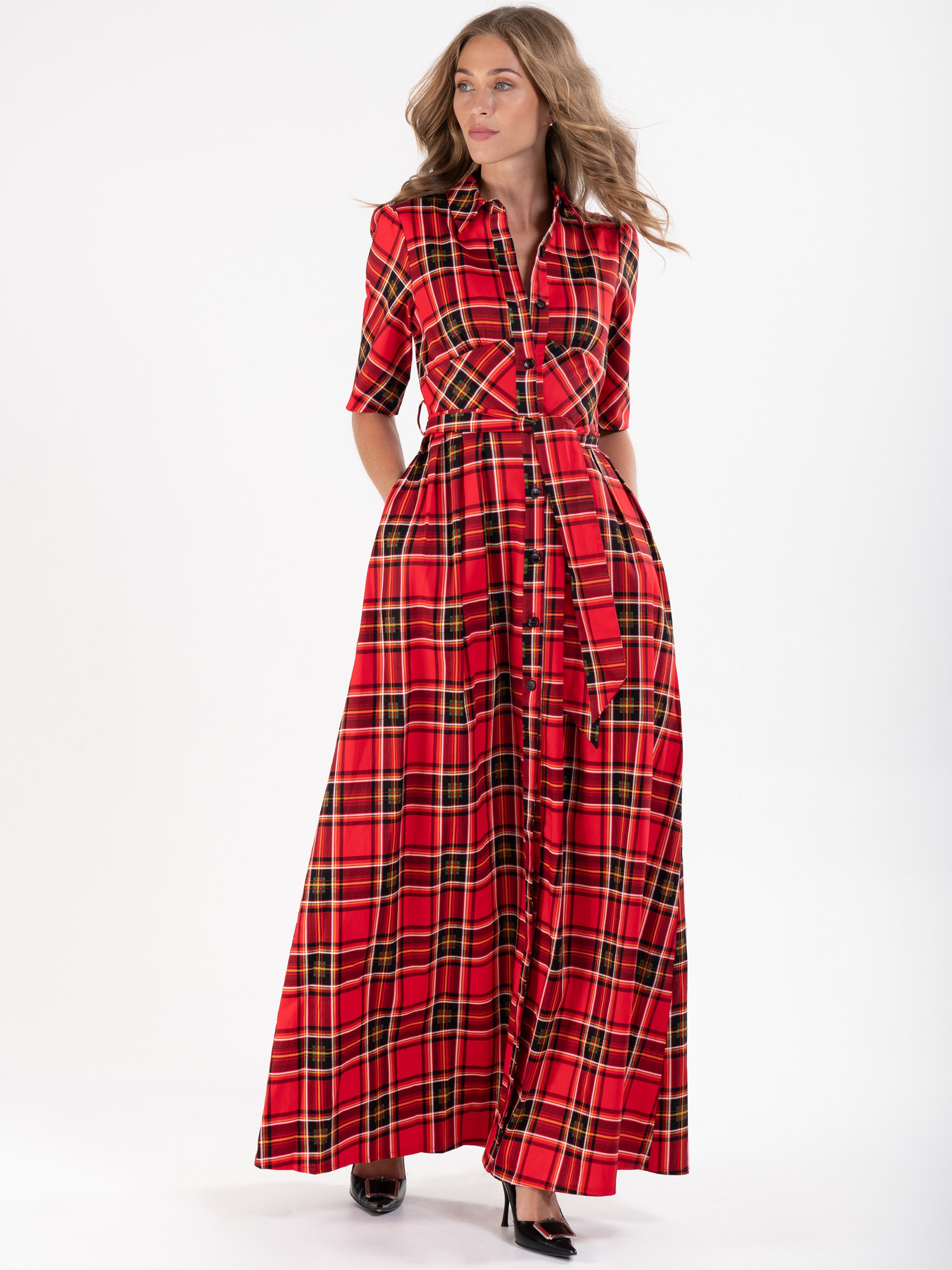 Edna Checkered Mini Dress ~ HANDMADE | Mini dress, Red check dress, Dress
