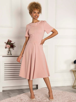 Jolie Moi Bay Peter Tea Dress, Light Pink