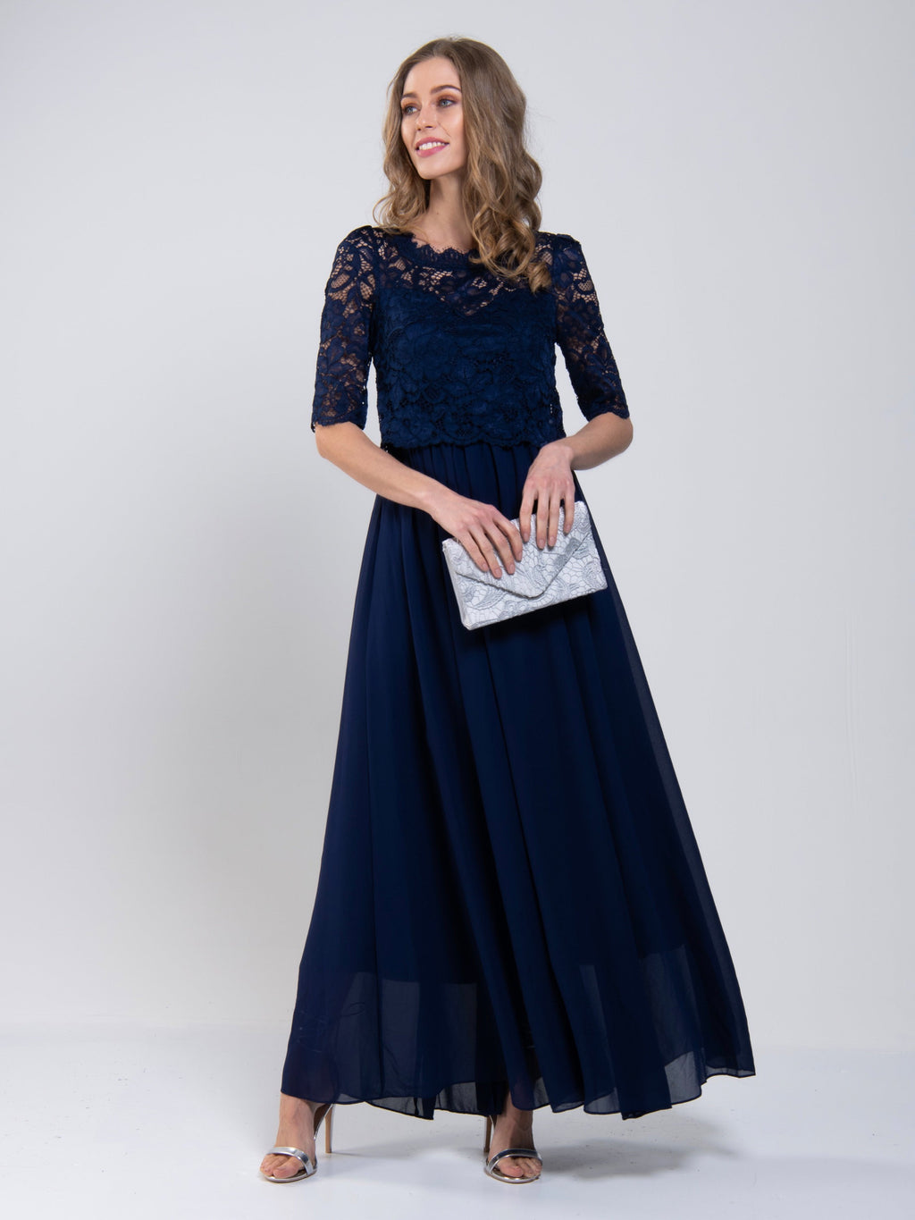 Wendy Lace Overlay Maxi Dress, Navy – Jolie Moi Retail
