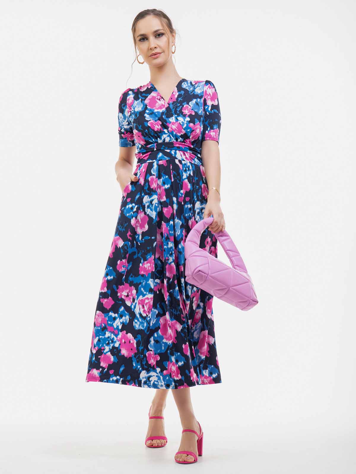 Banana republic floral hot sale maxi dress