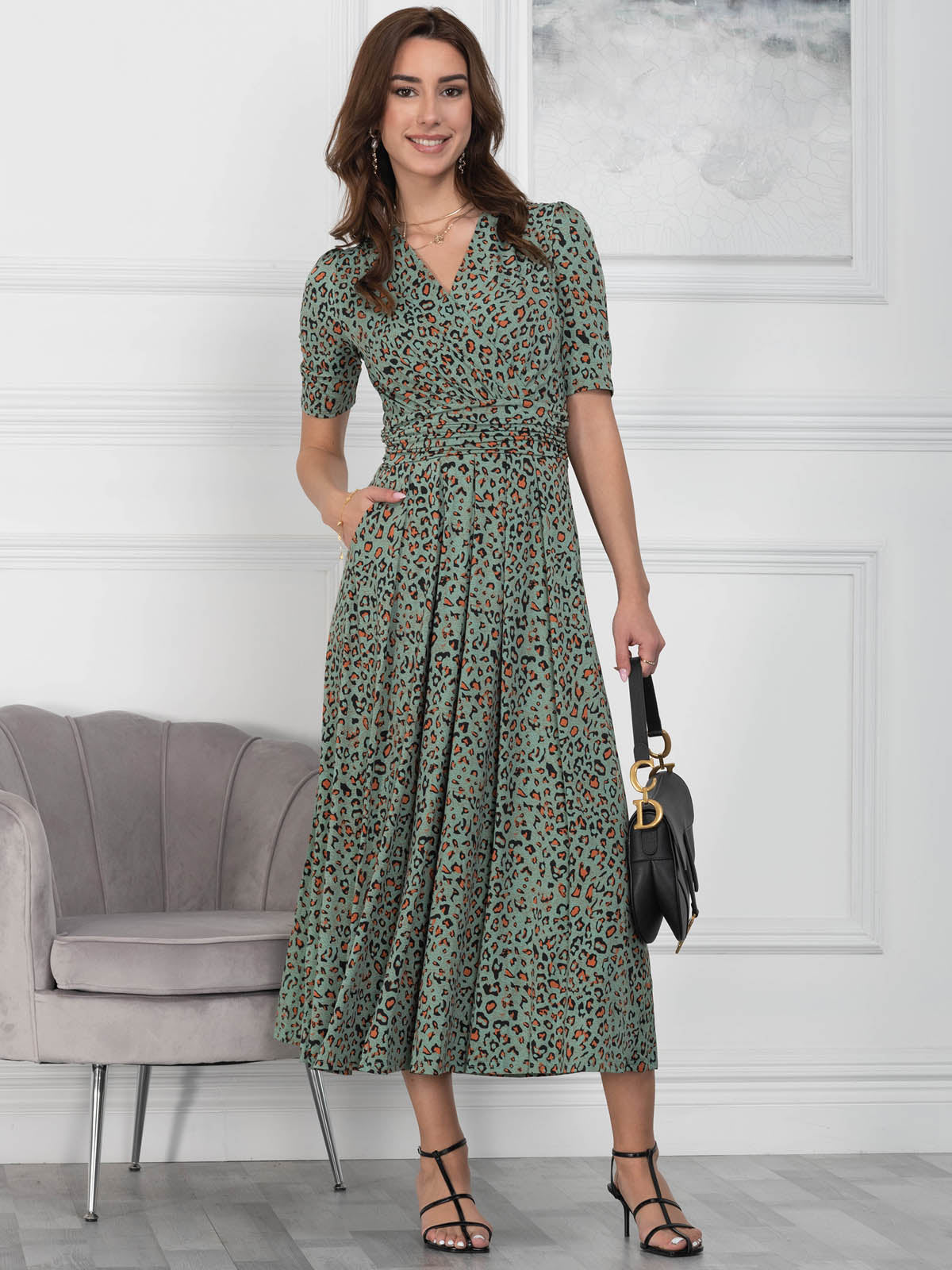 Wrap dress best sale floral print