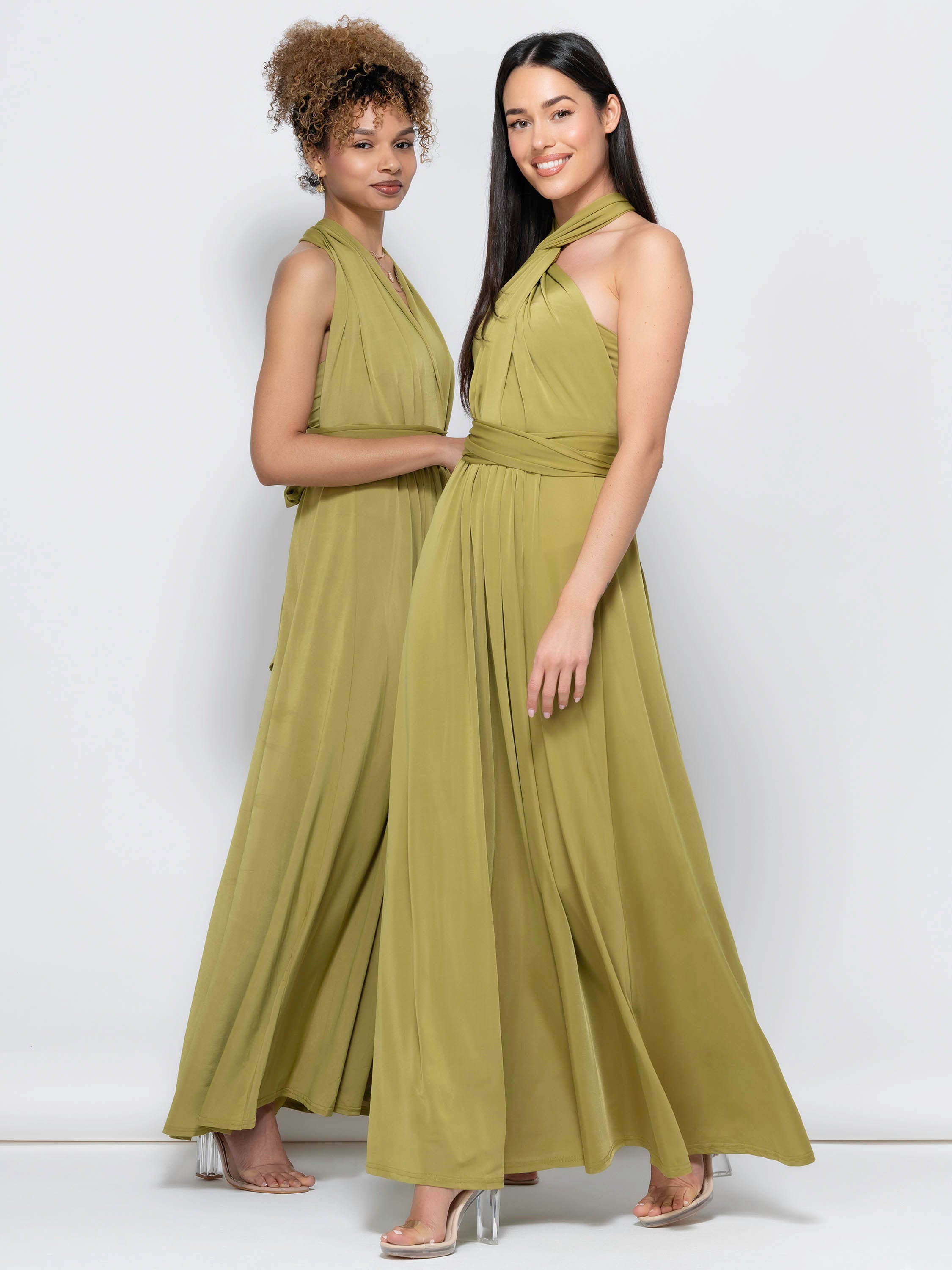 Moss green infinity sales dress