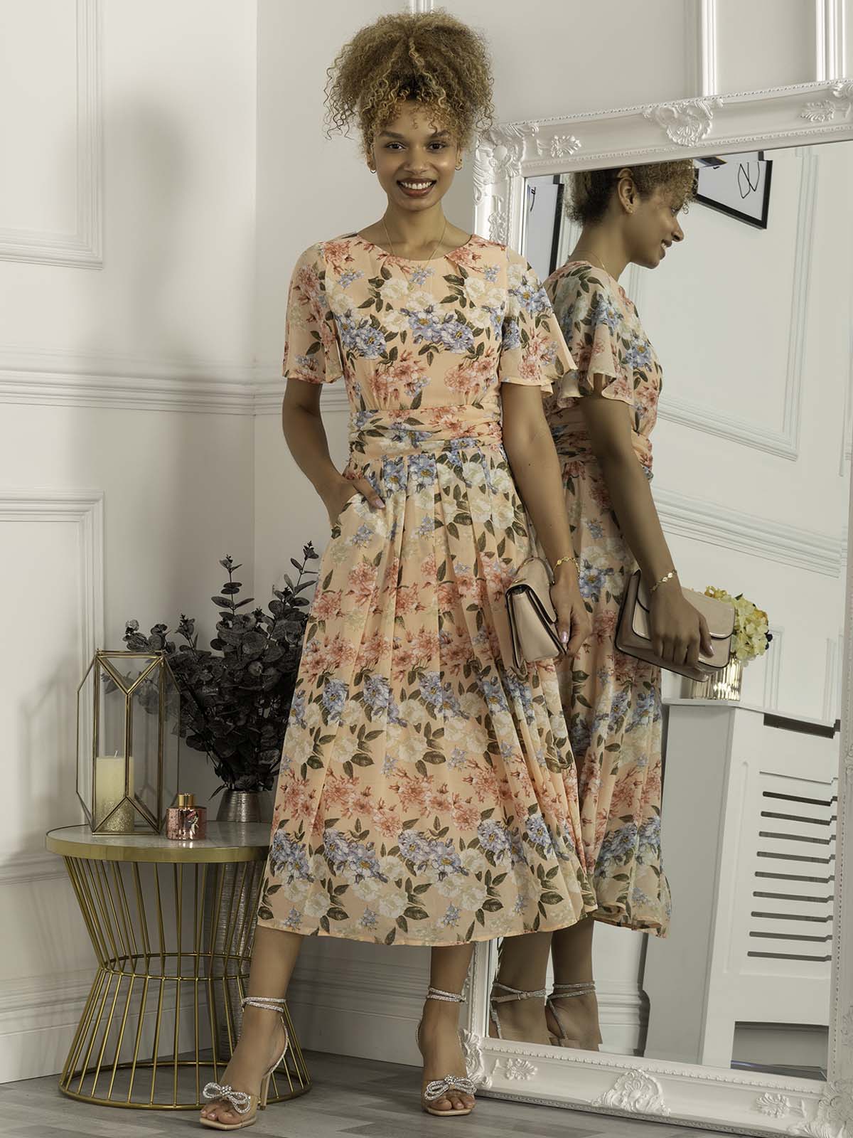 Chiffon floral sales dresses uk