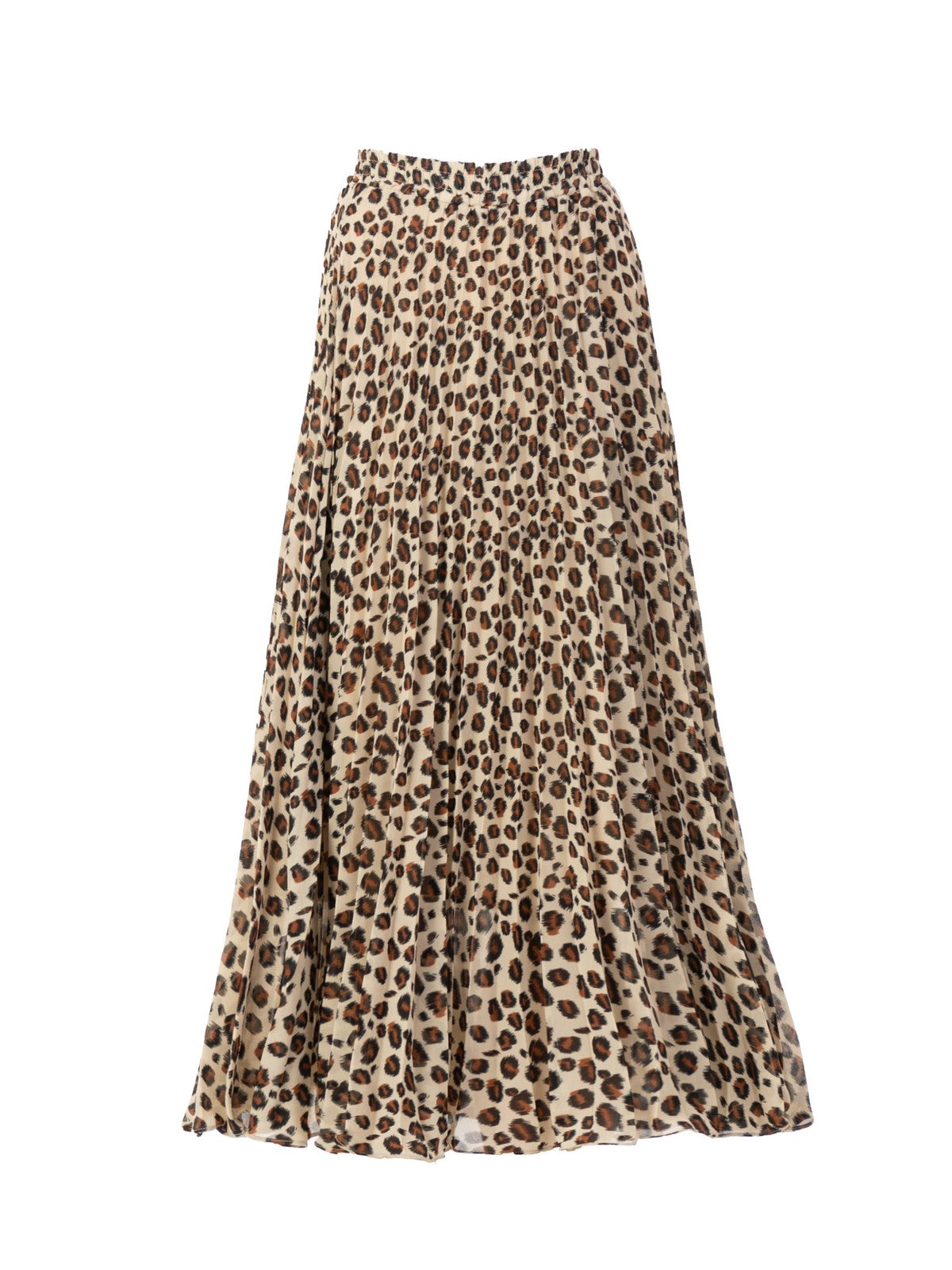 Leopard print chiffon maxi skirt sale