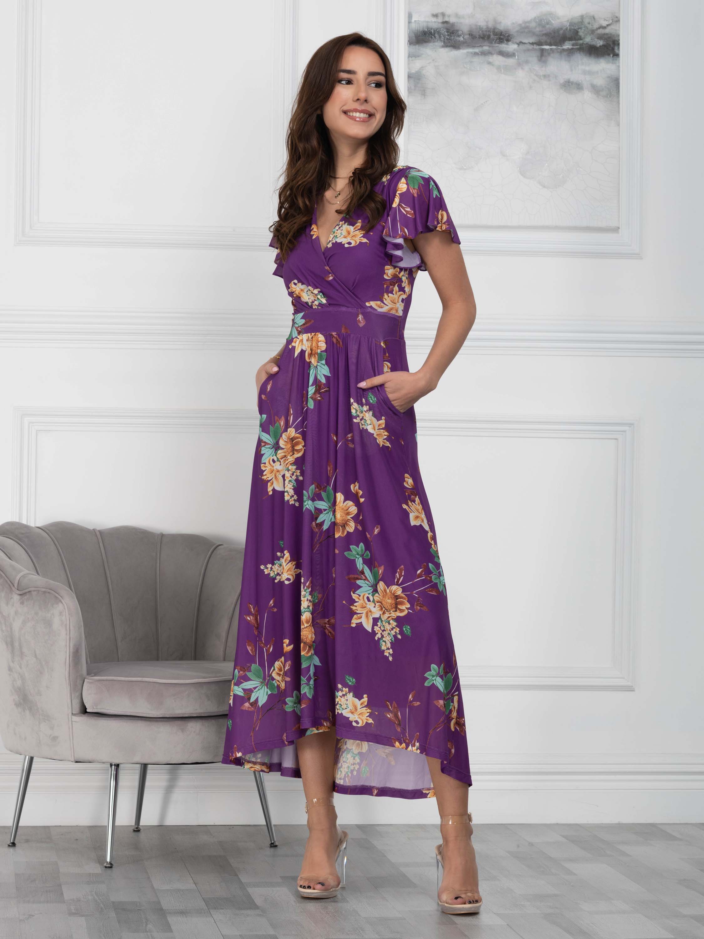 Buy Purple Dresses for Women by Minglay Online | Ajio.com