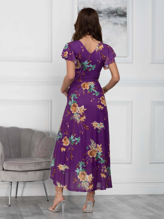 Sample Sale - Maxi Dress, Purple Floral