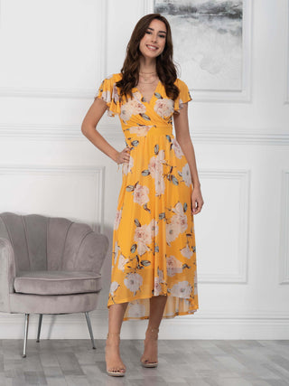 Sample Sale - Maxi Dress, Yellow Floral