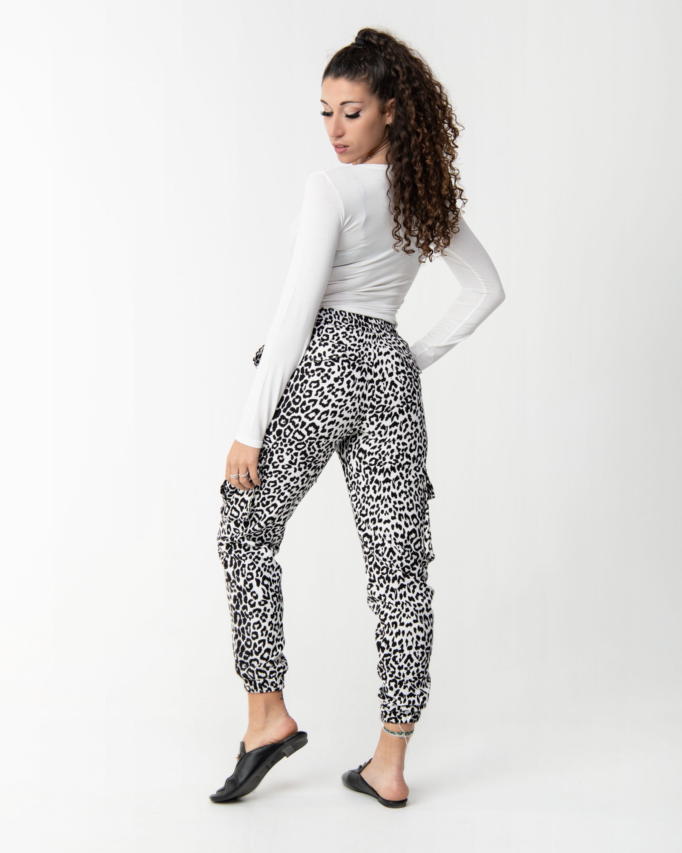 Animal print sales jogger pants