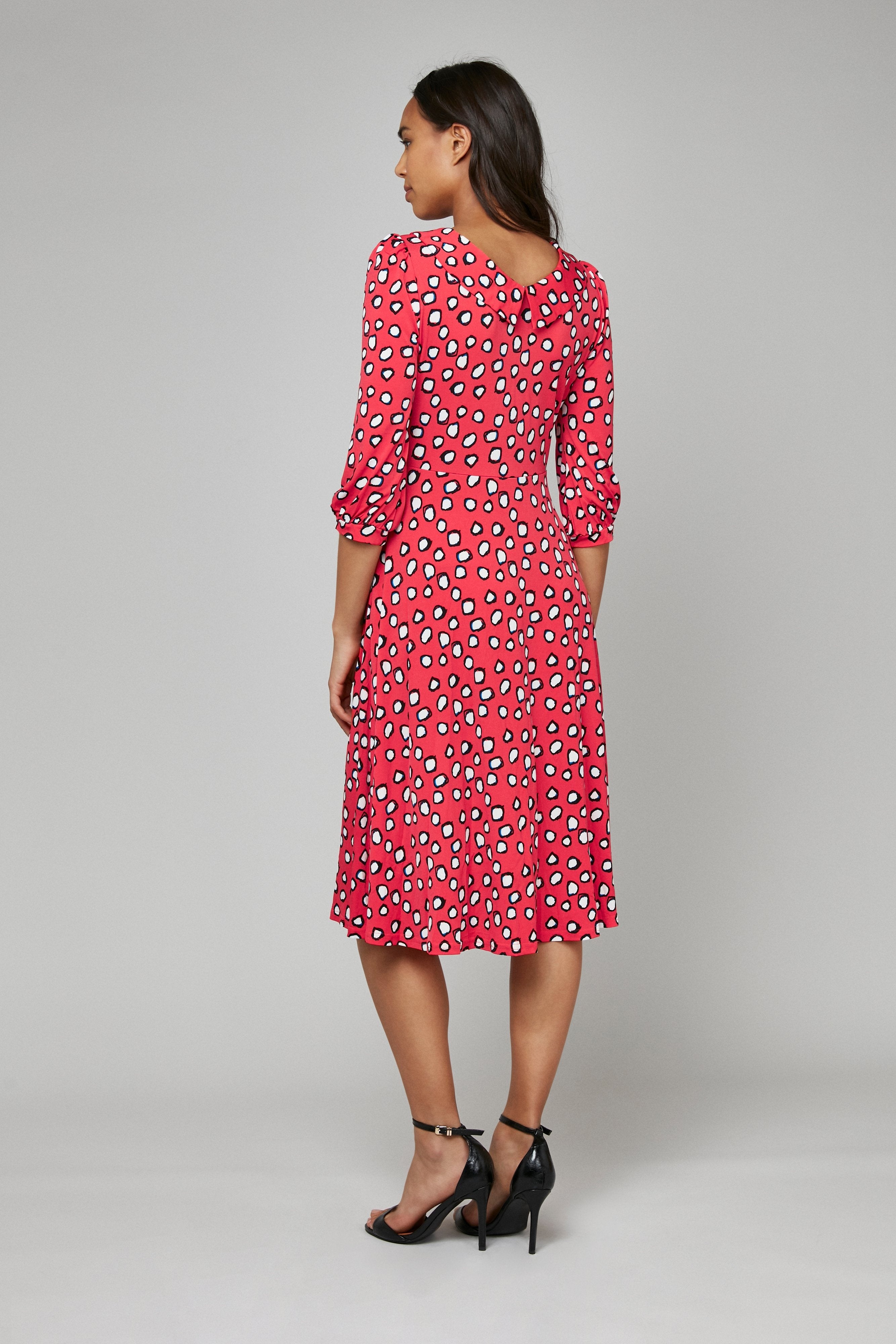 Red polka dot hot sale tea dress