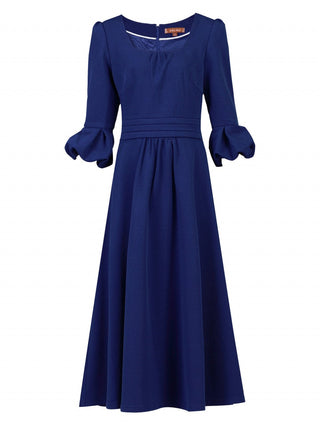 Jolie Moi Bell Sleeve Midi Dress, Royal Blue Jolie Moi Retail Jolie Moi Bell Sleeve Midi Dress, Royal Blue Jolie Moi Retail