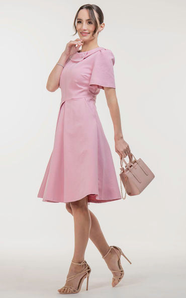 Light pink outlet dress with heels