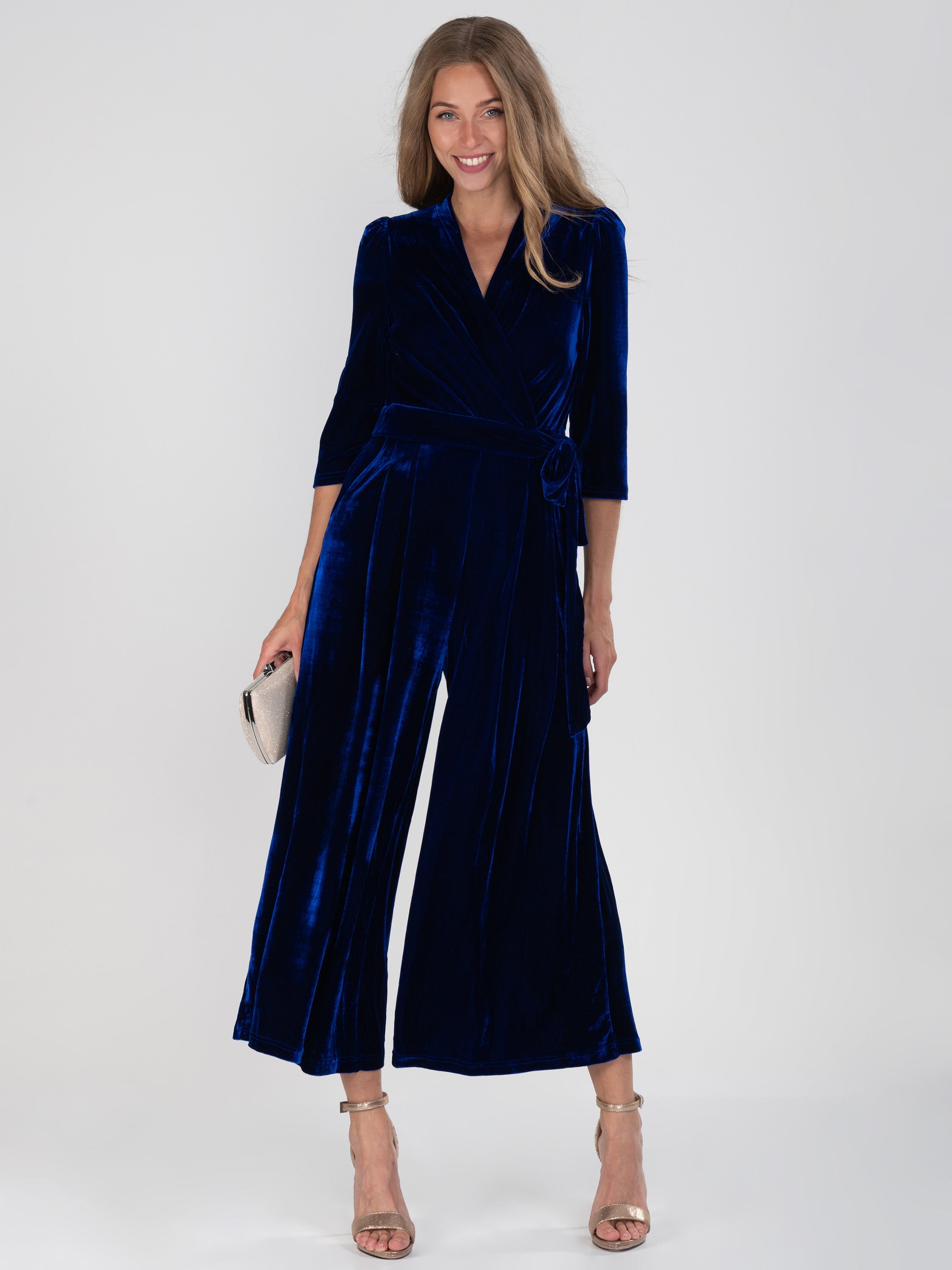 Velvet sales navy jumpsuit